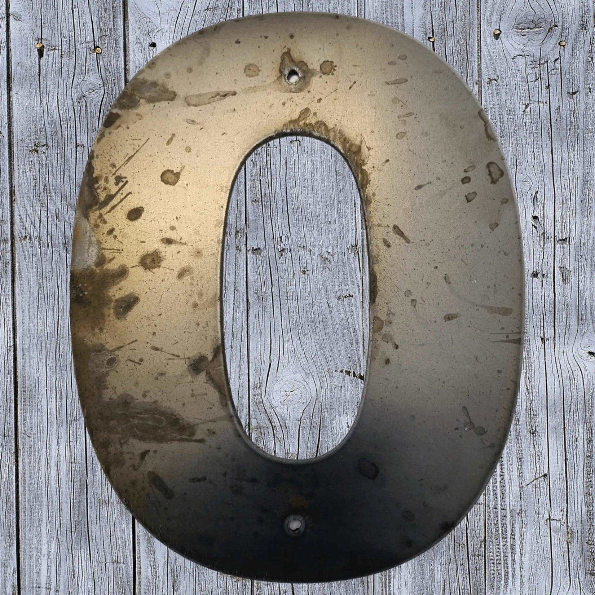 100mm (4") Corten Steel Street & letterbox Numbers & letters - Vintique Concepts