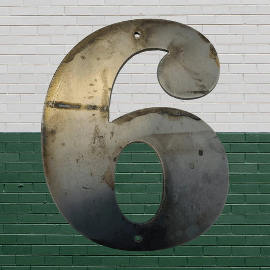 100mm (4") Corten Steel Street & letterbox Numbers , letters & symbols-Vintique Concepts