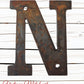 100mm (4") Corten Steel Street & letterbox Numbers , letters & symbols-Vintique Concepts