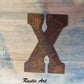 125mm Corten Letters (alphabet & symbols) - Vintique Concepts