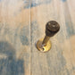 Pair of Brass rubber door stop 85mm long-recycled-Vintique Concepts