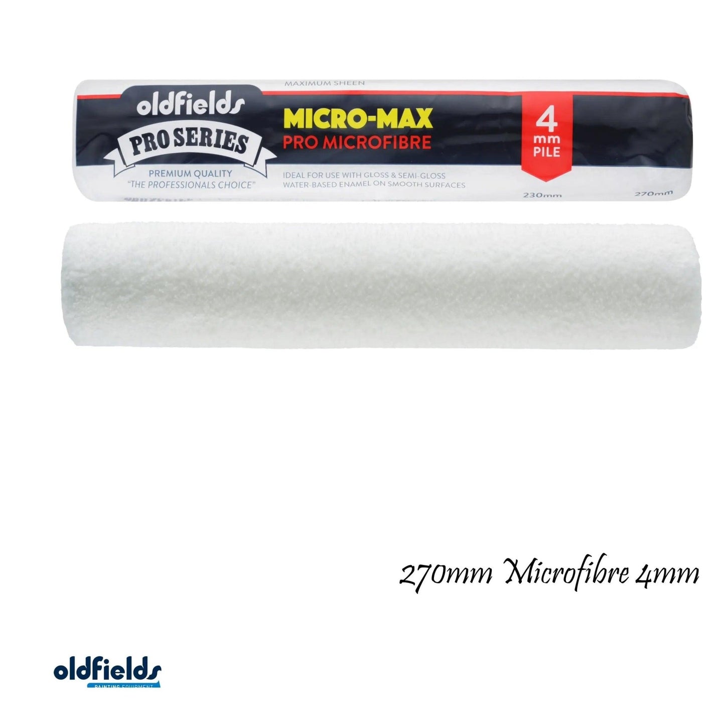 4mm Nap Pro Series Microfibre Paint Roller sleeves from Oldfields-Vintique Concepts