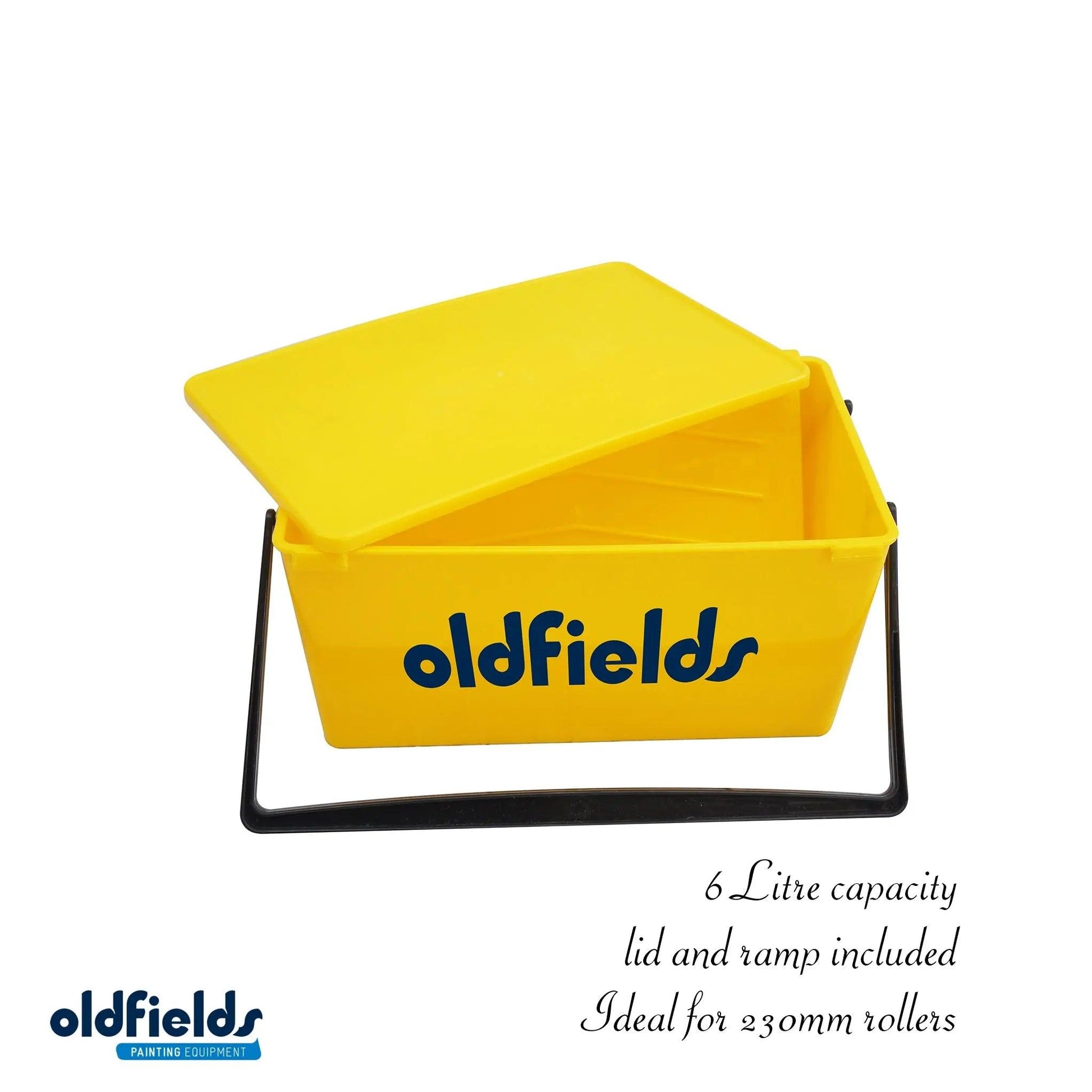 6 Litre 250mm Paint Bucket with ramp and Lid from oldfields-Vintique Concepts