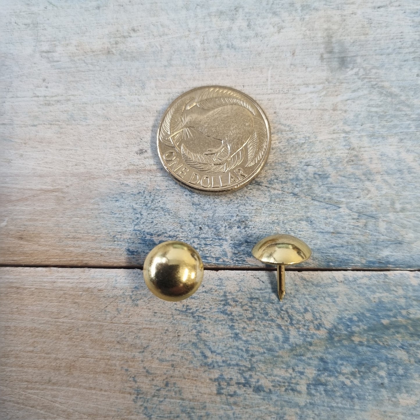 Gold Push Pins or Upholstery Pins (11mm dia)-Vintique Concepts