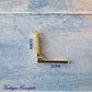 95 degree Gold small narrow Hinge 32mm long - Vintique Concepts