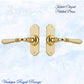 Karori elegant Polished Brass lever door handle-Vintique Concepts