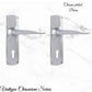 Chrome Plated PERIOD Door lever set latch-Vintique Concepts