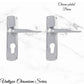 Chrome Plated PERIOD Door lever set latch-Vintique Concepts