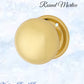 Polished Brass Round Mortice Door Knob 54mm dia-Vintique Concepts