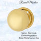 Polished Brass Round Mortice Door Knob 54mm dia-Vintique Concepts