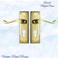 Polished Brass Avonside lever door handle 152x 50mm (4 types)-Vintique Concepts