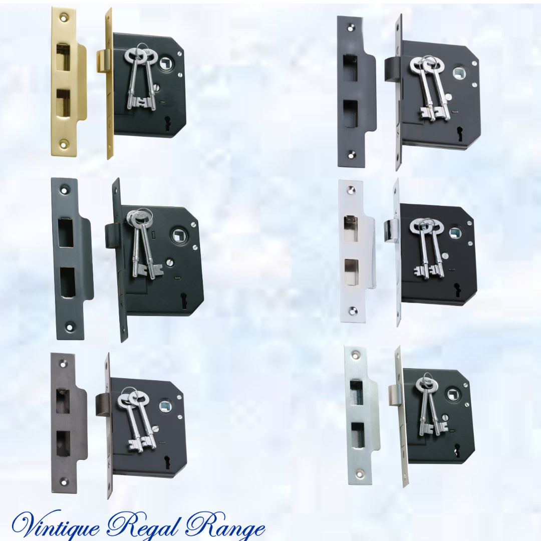 3 Lever Mortice Lock – (Backset 57mm ) Various finishes-Vintique Concepts