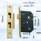 Internal Privacy Lockset & striker plates (44mm Backset) -Various finishes