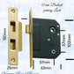 Internal Privacy Lockset & striker plates (57mm Backset) -Various finishes-