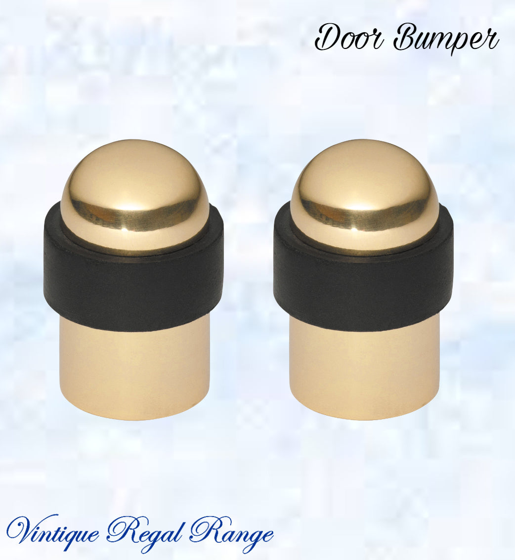 Polished Brass Floor rubber DOOR BUMPER stop