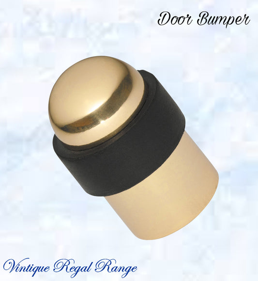 Polished Brass Floor rubber DOOR BUMPER stop