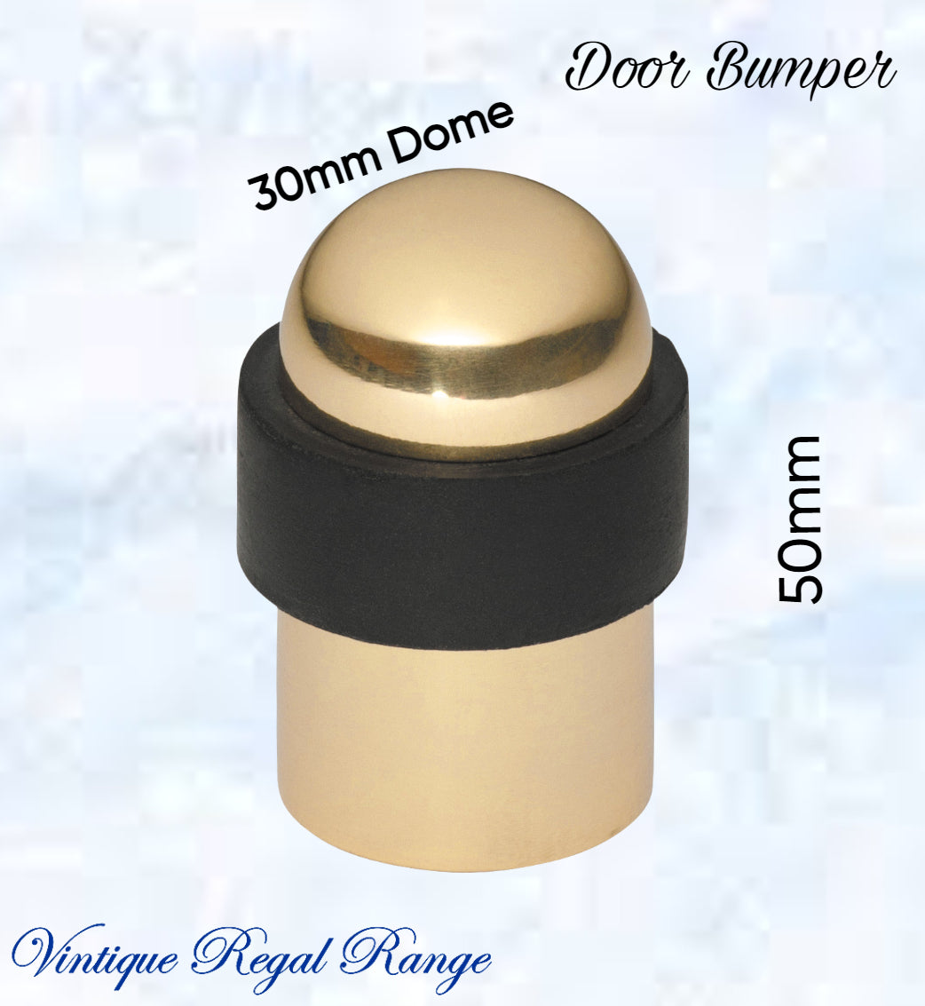 Polished Brass Floor rubber DOOR BUMPER stop