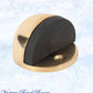 Polished Brass Oval Floor rubber door stop