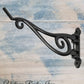 Rustic Iron large swing Planter Hook 250mm x 125mm-Vintique Concepts