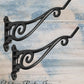 Rustic Iron large swing Planter Hook 250mm x 125mm-Vintique Concepts