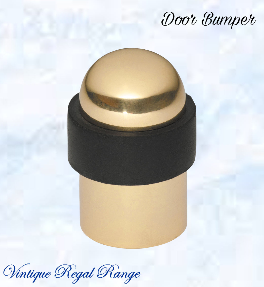 Polished Brass Floor rubber DOOR BUMPER stop