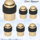 Polished Brass Floor rubber DOOR BUMPER stop