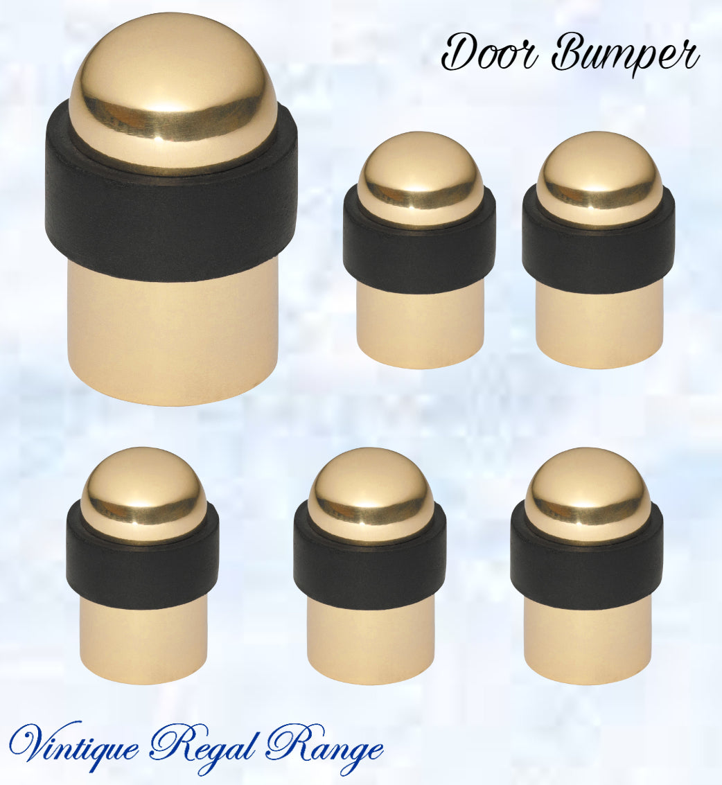 Polished Brass Floor rubber DOOR BUMPER stop