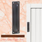 Classico Antiqued Copper Flush Pull door handle 140mm x 32mm-Vintique Concepts