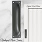 Classico Matt Black Flush Pull door handle 140mm x 32mm-Vintique Concepts