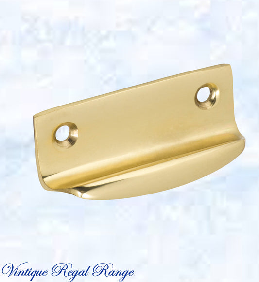 Regal Polished Brass sash Lipped window lift 63 x 32mm