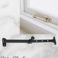 Matt Black Brass Telescopic window stay 200mm-295mm Pin Type-Vintique Concepts