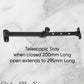 Matt Black Brass Telescopic window stay 200mm-295mm Pin Type-Vintique Concepts