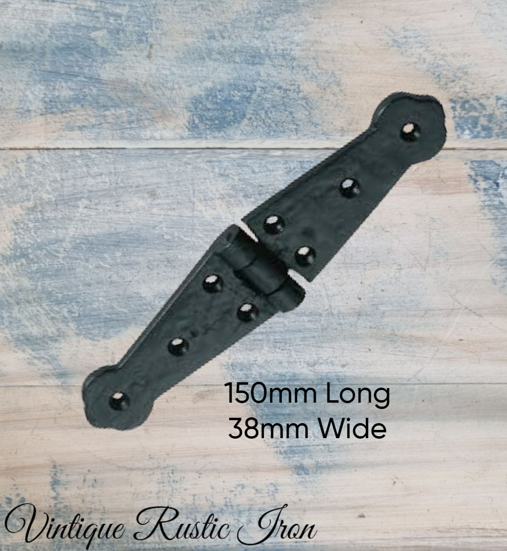 Cast Iron Double long door or gate hinge 150 x 38mm