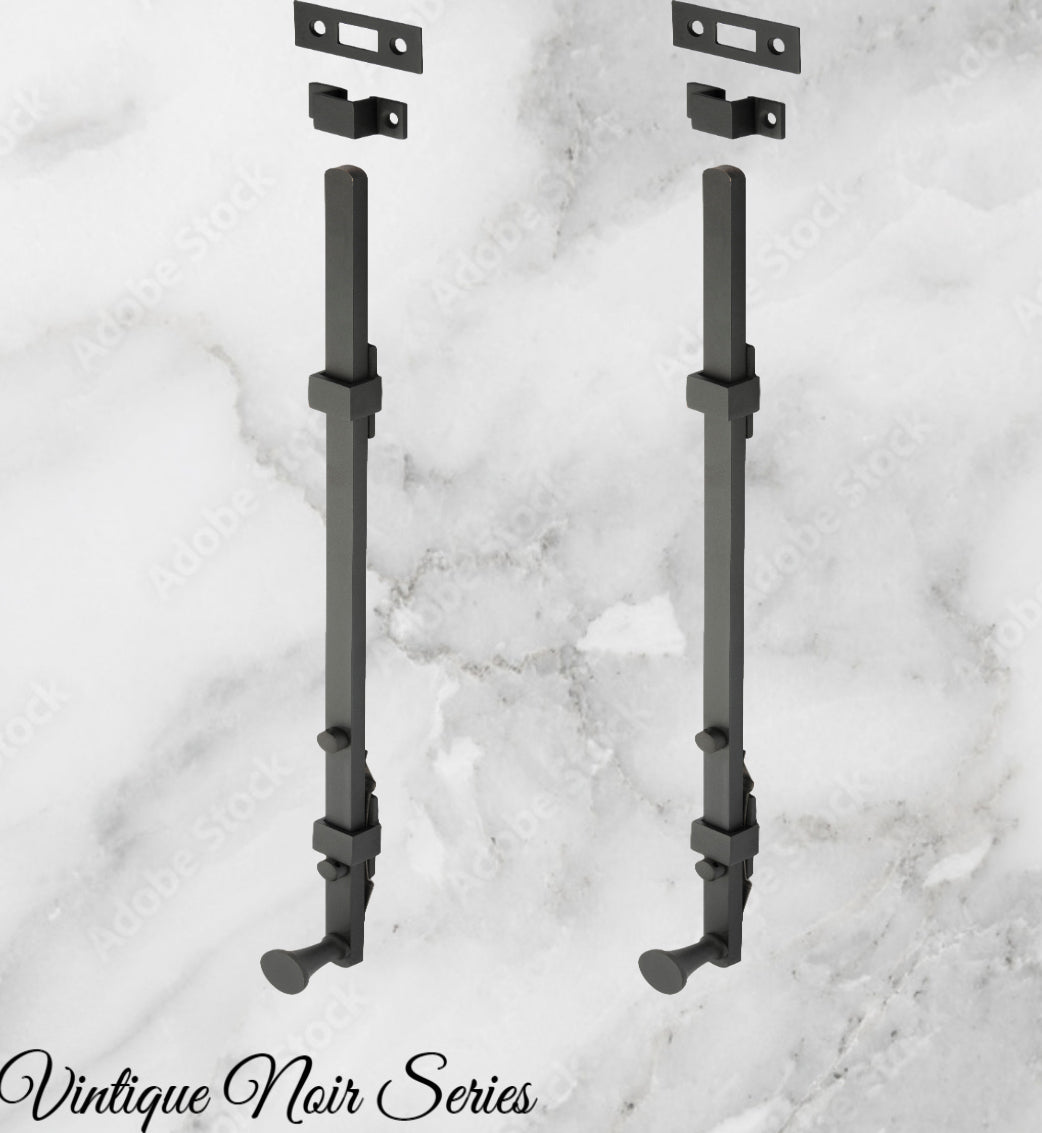 Panic Long Barrel Bolt -Stylish Matt Black 450mm Long-Vintique Concepts