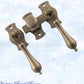 Antique Brass French door Teardrop handle set-Vintique Concepts