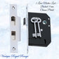 3 Lever Mortice Lock – (Backset 57mm ) Various finishes-Vintique Concepts