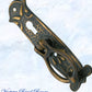 Regal Keyhole Drop Ring Antiqued Brass Drawer handle-Vintique Concepts