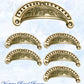 Regal Polished Brass Victoria's Ornate teardrop Cup Drawer pull 100mm Long-Vintique Concepts