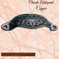 Regal Antiqued Copper Victoria's Ornate Cup Drawer pull 110mm Long-Vintique Concepts