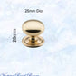 Regal Classico Solid Polished Brass Cabinet knob (4 sizes)-Vintique Concepts