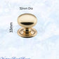 Regal Classico Solid Polished Brass Cabinet knob (4 sizes)-Vintique Concepts