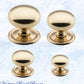 Regal Classico Solid Polished Brass Cabinet knob (4 sizes)-Vintique Concepts