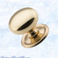 Regal Classico Solid Polished Brass Cabinet knob (4 sizes)-Vintique Concepts