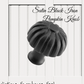 Farmhouse Satin Black Iron Pumpkin Knob (2 sizes)-Vintique Concepts