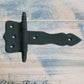 Rustic Iron Henry's Long Tonge door or gate hinge 90mm arm