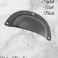 Noir series Matt Black Classico smooth Cup Drawer pull-Vintique Concepts