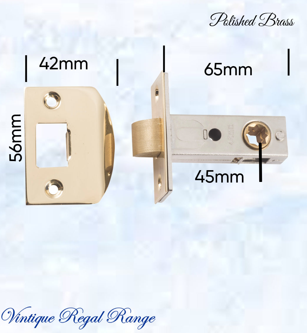 Door Split Cam Tube Latch- 45mm Backset-Different Finishes-Vintique Concepts