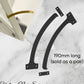 Regal Stylish matt Black Fanlight stop 190mm Long (pair)