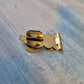 Cupboard Door Latch - Libby's Vintage Brass Jewelery Box Latch For Padlock 27 X 19mm