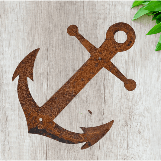 ANCHOR Rusty metal art 200mm x 130mm